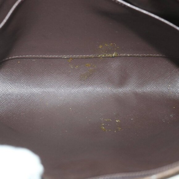 Burberrys Nova Check Clutch Bag Nylon Canvas Brown - Picture 10 of 16